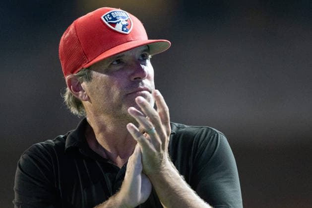 September 26, 2026, Frisco, Texas, USA: FC Dallas head coach ERIC QUILL reacts after a soccer game between Los Angeles FC and FC Dallas at Toyota Stadium in Frisco, TX. Soccer 2026: FC Dallas 1:0 Los Angeles FC  - ZUMAh193 20260926_zsp_h193_012 Copyright: xDanielxMcGregor-Huyerx