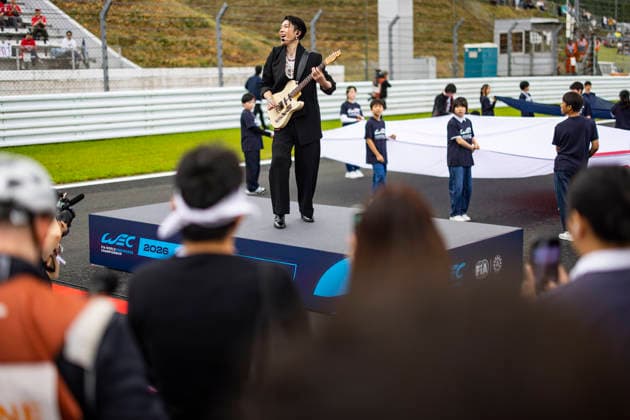 FIA WEC - 6 HOURS OF FUJI 2026 Singer Miyavi, ambiance on the grid during the 6 Hours of Fuji 2026, 6th round of the 2026 FIA World Endurance Championship, from September 25 to 27, 2026 on the Fuji Speedway in Oyama, Shizuoka, Japan - OyamaJapan  Copyright: xJULIENxDELFOSSEx