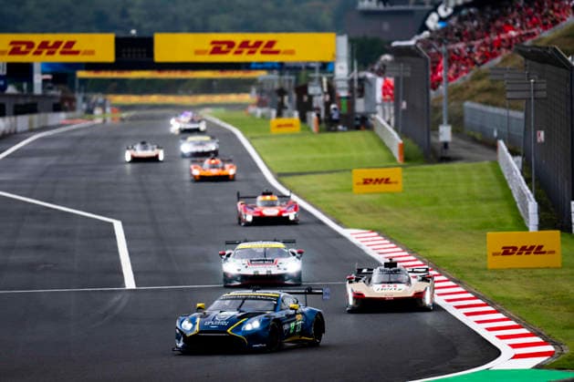 FIA WEC - 6 HOURS OF FUJI 2026 23 ADAM Jonny (gbr), BARRICHELLO Eduardo (bra), NEWELL Gray (usa), Heart of Racing Team, Aston Martin Vantage AMR GT3 Evo 23, LM GT3, action during the 6 Hours of Fuji 2026, 6th round of the 2026 FIA World Endurance Championship, from September 25 to 27, 2026 on the Fuji Speedway in Oyama, Shizuoka, Japan - OyamaJapan Copyright: xFabrizioxBoldonix