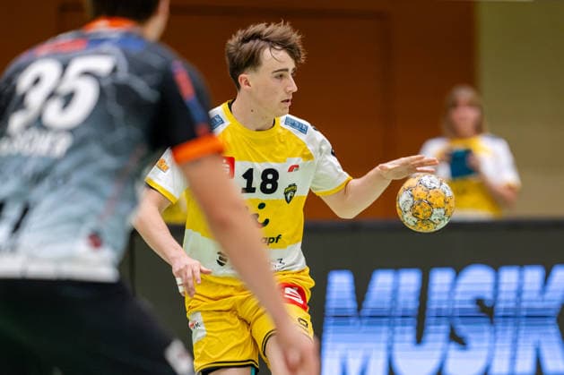 Krefeld, 26.09.2026, Handball, Herren, 3. Liga, Süd-West, 6. Spieltag, 2026 2027: HSG Krefeld Niederrhein Bergische Panther Lennart Kösters (HSG Krefeld Niederrhein, 18) während des Spiels