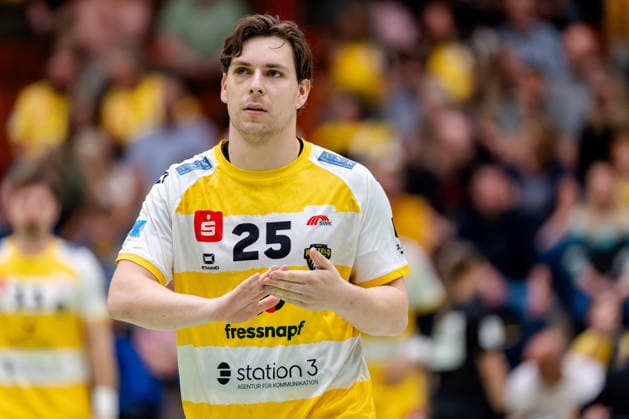 Krefeld, 26.09.2026, Handball, Herren, 3. Liga, Süd-West, 6. Spieltag, 2026 2027: HSG Krefeld Niederrhein Bergische Panther Niklas Michalski (HSG Krefeld Niederrhein, 25) während des Spiels