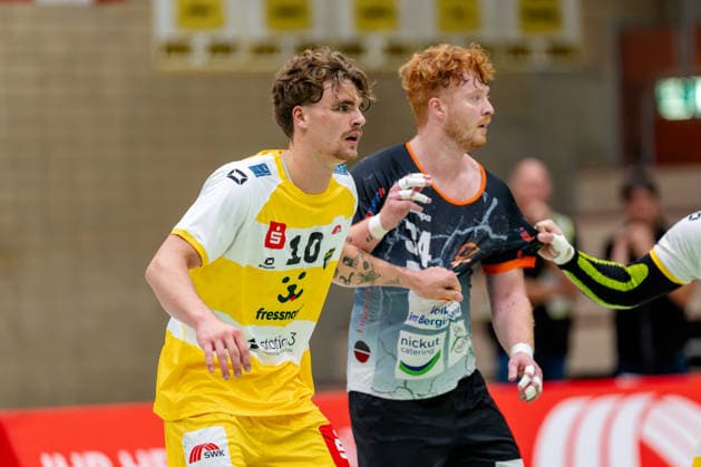 Krefeld, 26.09.2026, Handball, Herren, 3. Liga, Süd-West, 6. Spieltag, 2026 2027: HSG Krefeld Niederrhein Bergische Panther Finn Wolfram (HSG Krefeld Niederrhein, 10) während des Spiels