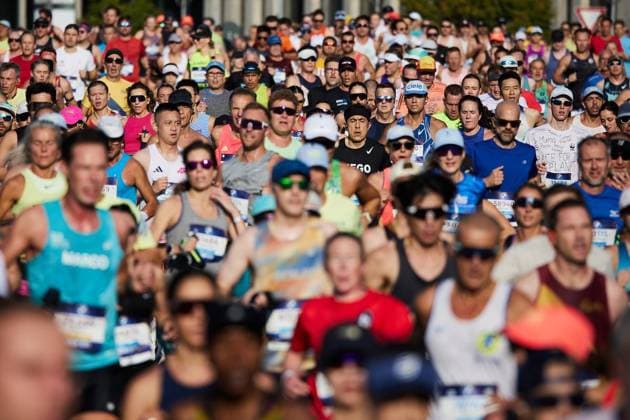 52. Berlin-Marathon 2026 ** NUR FÜR REDAKTIONELLE ZWECKE ** EDITORIAL USE ONLY **<p>Etwa 56.000 Menschen gehen beim Berlin Marathon an den Start. Deutschland Berlin Berlin Copyright: JörgxCarstensen
