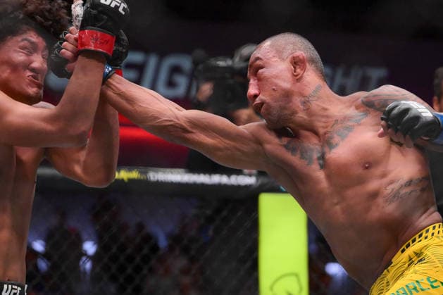 September 27, 2026, Las Vegas, Nevada, USA: RAUL ROSAS JR. defeated RAON BARCELOS by TKO (slam) at 1:38 of Round 5 during UFC Fight Night at the UFC APEX in Las Vegas. UFC Fight Night: Raul Rosas Jr. Defeated Raoni Barcelos By TKO.  - ZUMAo117 20260927_zsp_o117_059 Copyright: xMikaelxOnax