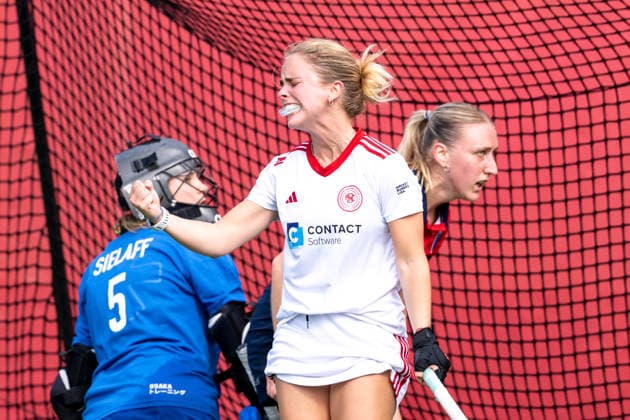 BHC 1. Damen, 1. Bundesliga, Feldhockey - Bremer HC - Berliner HC Bremen, Deutschland, 26.09.26: BHC 1. Damen, 1. Bundesliga, Feldhockey im Bremer Hockey-Club e.V. am 26.09.2026 in Bremen, Deutschland. (Foto von Axel Kaste) Tor Manuela Ghigliotti, Bremer HC, Jubel Bremen Bremer Hockey-Club e.V. Freie Hansestadt Bremen Deutschland