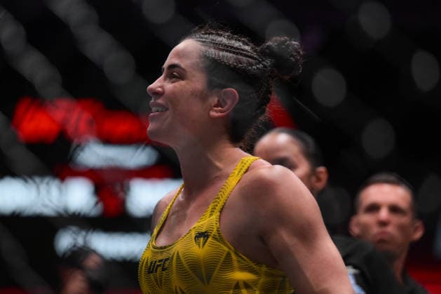 September 27, 2026, Las Vegas, Nevada, USA: AILIN PEREZ defeated NORMA DUMONT by unanimous decision (29-28, 29-28, 29-28).during UFC Fight Night at the UFC APEX in Las Vegas. Las Vegas USA - ZUMAo117 20260927_zsp_o117_084 Copyright: xMikaelxOnax