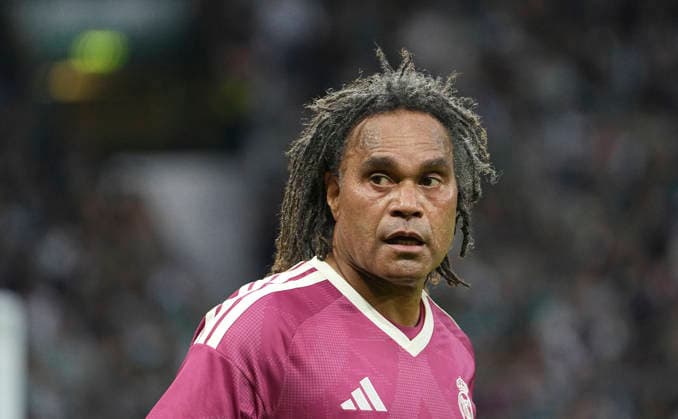 Foto : Christian KAREMBEU (Real) Fussball Bundesliga Sonderspiel , am Sa. 26.09.2026 Jubiläumsspiel 100 Jahre Weserstadion Werder Bremen Legenden - Real Madrid Leyendas