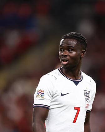 England v Spain 26 September 2026, London - UEFA Nations League - England v Spain - Bukayo Saka of England - Photo: Jacques Feeney Offside. London UK Copyright: xJacquesxFeeneyx xOffsidexOffside