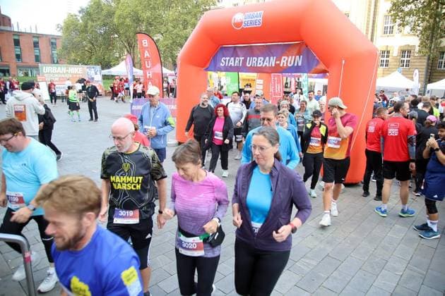 Urban Run Duisburg 2026 führt durch ungewöhnliche Orte ** NUR FÜR REDAKTIONELLE ZWECKE ** EDITORIAL USE ONLY **<p>Der Urban Run Duisburg führte am Sonntag, den 27.September 2026 durch ungewöhnliche Orte in der Duisburger Innenstadt - wie z.B. durch das Rathaus, das Stadtarchiv und das Kultur-und Stadthistorische Museum. Deutschland NRW Duisburg Copyright: KerstinxBögeholz