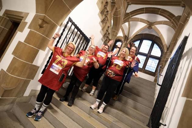 Urban Run Duisburg 2026 führt durch ungewöhnliche Orte ** NUR FÜR REDAKTIONELLE ZWECKE ** EDITORIAL USE ONLY **<p>Der Urban Run Duisburg führte am Sonntag, den 27.September 2026 durch ungewöhnliche Orte in der Duisburger Innenstadt - wie z.B. durch das Rathaus, das Stadtarchiv und das Kultur-und Stadthistorische Museum. Deutschland NRW Duisburg Copyright: KerstinxBögeholz