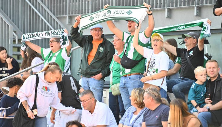 27.09.2026 - Fussball - Saison 2026 2027 - DFB Pokal Vereinspokal Frauen Damen - 01. Runde: SpVgg Greuther Fürth ( Kleeblatt ) - TSG 1899 Hoffenheim - Sportfoto Zink - xwoxzix - regulations prohibit any use of photographs as image sequences and or quasi-video - Kleeblattfans Fans Fanblock