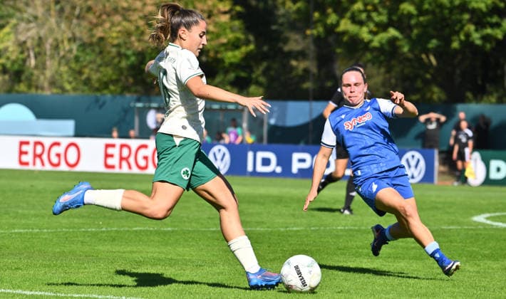 27.09.2026 - Fussball - Saison 2026 2027 - DFB Pokal Vereinspokal Frauen Damen - 01. Runde: SpVgg Greuther Fürth ( Kleeblatt ) - TSG 1899 Hoffenheim - Sportfoto Zink - xwoxzix - regulations prohibit any use of photographs as image sequences and or quasi-video - Aurora Tornaquindici (16, SpVgg Greuther Fürth )