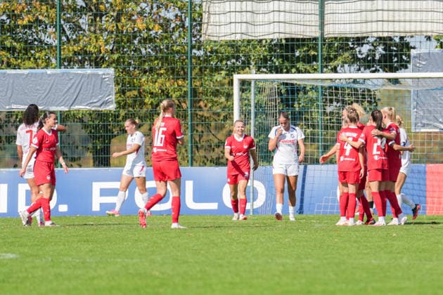 DFB-Pokal der Frauen: SC Sand vs. VfL Wolfsburg, 27.09.2026 Torjubel zum 0:2 durch Svenja Huth (VfL Wolfsburg, 10) DFB-Pokal der Frauen: SC Sand vs. VfL Wolfsburg, Adams Arena, 27.09.2026 DFB DFL REGULATIONS PROHIBIT ANY USE OF PHOTOGRAPHS AS IMAGE SEQUENCES AND OR QUASI-VIDEO. Copyright: xBEAUTIFULxSPORTS Boscox
