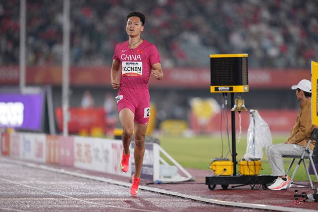 (260927) -- NAGOYA, Sept. 27, 2026 -- Chen Xinghua of China competes during the men s decathlon 1500m of athletics at the 20th Asian Games Aichi-Nagoya 2026 in Nagoya, Japan, Sept. 27, 2026. ) (SP)JAPAN-NAGOYA-ASIAN GAMES-ATHLETICS-MEN S DECATHLON LuixSiuxWai