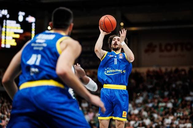 Isaiah Moses (Science City Jena), Aktion Action Vet Concept Gladiators Trier vs Science City Jena, Basketball, easyCredit BBL, 2. Spieltag, Saison 2026 2027, 27.09.2026 Vet Concept Gladiators Trier vs Science City Jena, Basketball, easyCredit BBL, 2. Spieltag, Saison 2026 2027, 27.09.2026 Copyright: xEibnerxPressefotox EP_ANS