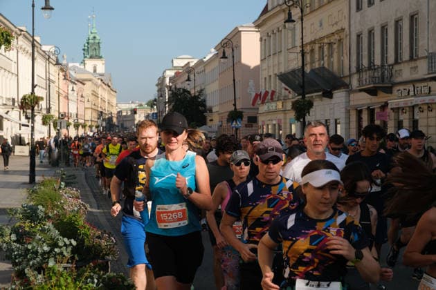 September 27, 2026, Warsaw, Masovian Voivodeship, Poland: Athletes run on Warsaw s streets during the 48th Warsaw Marathon. The race has been awarded the World Athletics Elite Label for the first time in its history and is part of the European Marathon Classics (EMC) series of races. Warsaw Poland - ZUMAk204 20260927_zip_k204_013 Copyright: xRomanxKozielx