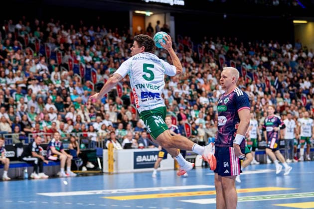 Rutger Ten Velde (FRISCH AUF Goeppingen 5) Wurf TSV Hannover-Burgdorf - vs. FRISCH AUF Goeppingen, Handball Bundesliga, HBL, Saison 2026 2027 27.09.2026 -Pressefoto Jan-Frederic Helbig TSV Hannover-Burgdorf - vs. FRISCH AUF Goeppingen, Handball Bundesliga, HBL, ZAG Arena, Opel Handball-Bundesliga, Saison 2026 2027, 27.09.2026 Hannover Copyright: xEibner-Pressefoto Jan-FredericxHx EP_JHG
