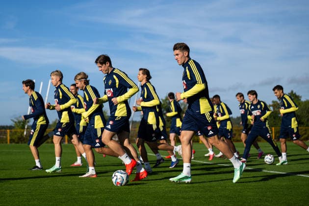 260927 Viktor Gyökeres of the Swedish men s national football team at a training session on September 27, 2026 in Stockholm. Photo: Emma Wallskog BILDBYRAN kod EW EW0711 fotboll football soccer fotball nations league uefa nations league träning practice training sverige sweden sverige a bbeng Copyright: EMMAxWALLSKOG BB260927EW053