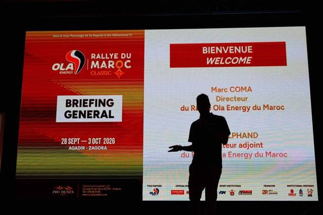 W2RC - RALLYE DU MAROC 2026 COMA Marc, Rallye du Maroc Director, portrait, during the General Briefing of the Rallye du Maroc Classic 2026, 4th round of the 2026 WR2C Championship from September 26 to 27, 2026 in Agadir, Morocco - AgadirMorocco  Copyright: xFREDERICxLExFLOCxHx