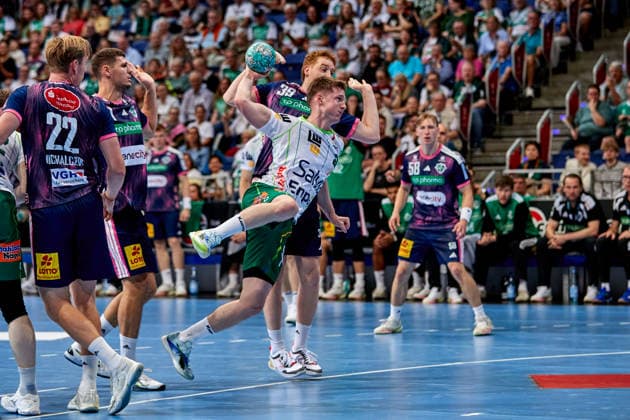 Oskar Neudeck (FRISCH AUF Goeppingen 2) TSV Hannover-Burgdorf - vs. FRISCH AUF Goeppingen, Handball Bundesliga, HBL, Saison 2026 2027 27.09.2026 -Pressefoto Jan-Frederic Helbig TSV Hannover-Burgdorf - vs. FRISCH AUF Goeppingen, Handball Bundesliga, HBL, ZAG Arena, Opel Handball-Bundesliga, Saison 2026 2027, 27.09.2026 Hannover Copyright: xEibner-Pressefoto Jan-FredericxHx EP_JHG