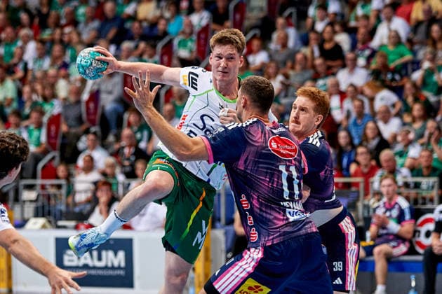 Oskar Neudeck (FRISCH AUF Goeppingen 2) TSV Hannover-Burgdorf - vs. FRISCH AUF Goeppingen, Handball Bundesliga, HBL, Saison 2026 2027 27.09.2026 -Pressefoto Jan-Frederic Helbig TSV Hannover-Burgdorf - vs. FRISCH AUF Goeppingen, Handball Bundesliga, HBL, ZAG Arena, Opel Handball-Bundesliga, Saison 2026 2027, 27.09.2026 Hannover Copyright: xEibner-Pressefoto Jan-FredericxHx EP_JHG