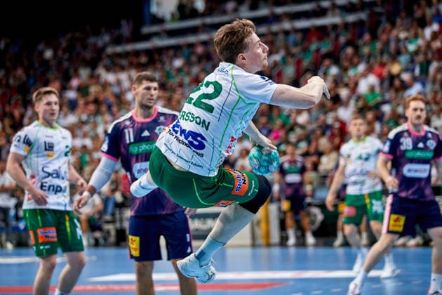 Erik Persson (FRISCH AUF Goeppingen 22) TSV Hannover-Burgdorf - vs. FRISCH AUF Goeppingen, Handball Bundesliga, HBL, Saison 2026 2027 27.09.2026 -Pressefoto Jan-Frederic Helbig TSV Hannover-Burgdorf - vs. FRISCH AUF Goeppingen, Handball Bundesliga, HBL, ZAG Arena, Opel Handball-Bundesliga, Saison 2026 2027, 27.09.2026 Hannover Copyright: xEibner-Pressefoto Jan-FredericxHx EP_JHG