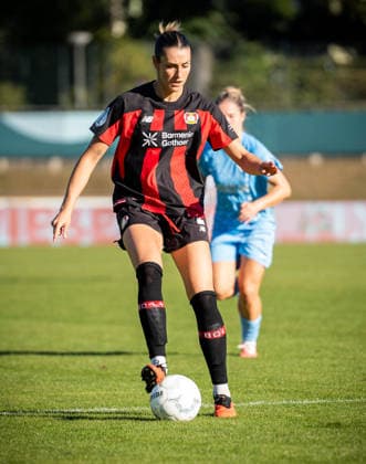 DFB-Pokal: FC Viktoria Berlin vs. Bayer 04 Leverkusen; Berlin, 27.09.2026 DFB-Pokal Frauen: Selina OSTERMEIER (Bayer 04 Leverkusen 2) während dem Spiel FC Viktoria Berlin vs. Bayer 04 Leverkusen im Stadion Lichterfelde am September 27, 2026 in Berlin, Deutschland. Copyright: xBEAUTIFULxSPORTS Kuehnx