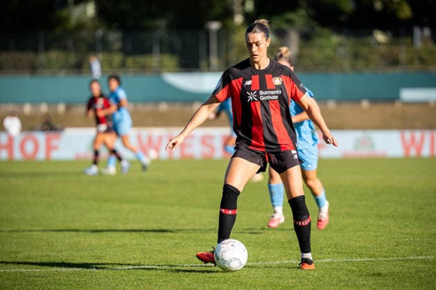 DFB-Pokal: FC Viktoria Berlin vs. Bayer 04 Leverkusen; Berlin, 27.09.2026 DFB-Pokal Frauen: Selina OSTERMEIER (Bayer 04 Leverkusen 2) während dem Spiel FC Viktoria Berlin vs. Bayer 04 Leverkusen im Stadion Lichterfelde am September 27, 2026 in Berlin, Deutschland. Copyright: xBEAUTIFULxSPORTS Kuehnx