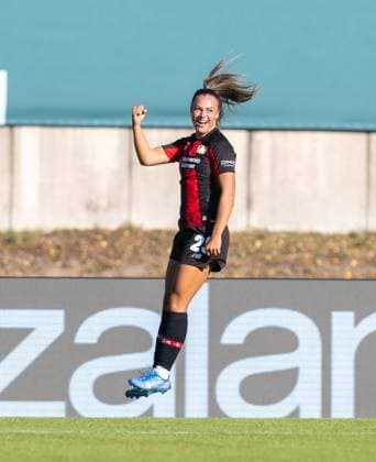 Fußball, Frauen, Saison 2026 2027, DFB-Pokal (1. Runde), FC Viktoria 89 Berlin - Bayer Leverkusen, Maja Sternad (Bayer 04 Leverkusen), Jubel nach Tor zum 0:1, 27.09. 2026, Copyright: xMatthiasxKochx