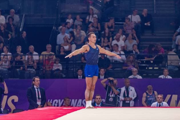 September 27, 2026, Paris, Paris, France: September 27, 2026, Paris, France: Crew Bold of the USA during the final af the floor at Gym Paris in the AccorArena. Paris France - ZUMAp284 20260927_zip_p284_035 Copyright: xMickaelxPintax