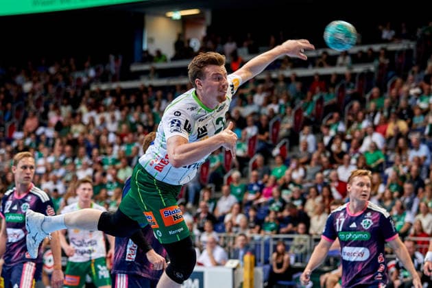 Erik Persson (FRISCH AUF Goeppingen 22) TSV Hannover-Burgdorf - vs. FRISCH AUF Goeppingen, Handball Bundesliga, HBL, Saison 2026 2027 27.09.2026 -Pressefoto Jan-Frederic Helbig TSV Hannover-Burgdorf - vs. FRISCH AUF Goeppingen, Handball Bundesliga, HBL, ZAG Arena, Opel Handball-Bundesliga, Saison 2026 2027, 27.09.2026 Hannover Copyright: xEibner-Pressefoto Jan-FredericxHx EP_JHG