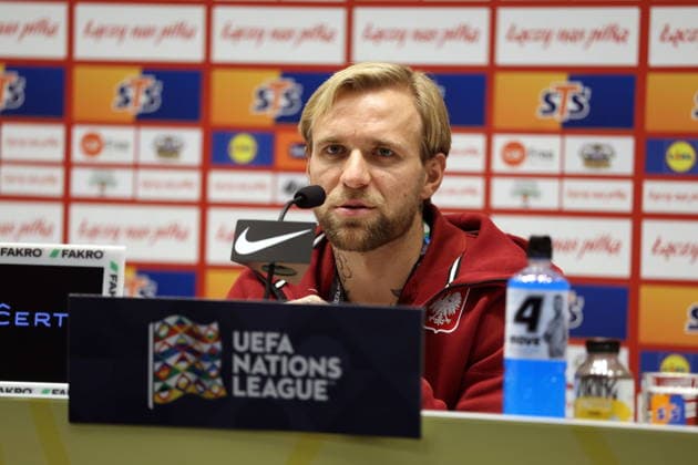 SZTOKHOLM 27.09.2026 KONFERENCJA PRASOWA REPREZENTACJI POLSKI --- POLISH FOOTBALL national team, Nationalteam press conference, PK, Pressekonferenz IN STOCKHOLM TYMOTEUSZ PUCHACZ FOT. PIOTR KUCZA FOTOPYK NEWSPIX.PL --- newspix.pl 