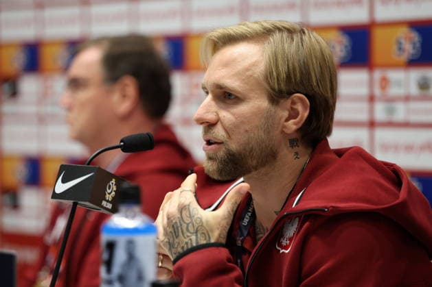 SZTOKHOLM 27.09.2026 KONFERENCJA PRASOWA REPREZENTACJI POLSKI --- POLISH FOOTBALL national team, Nationalteam press conference, PK, Pressekonferenz IN STOCKHOLM TYMOTEUSZ PUCHACZ FOT. PIOTR KUCZA FOTOPYK NEWSPIX.PL --- newspix.pl 