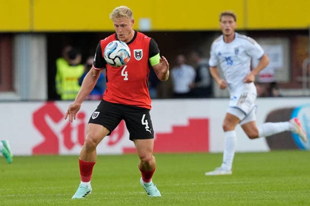 SOCCER - NL, AUT vs KOS VIENNA,AUSTRIA,27.SEP.26 - SOCCER - UEFA Nations League, OEFB international match, Länderspiel, Nationalmannschaft Austria vs Kosovo. Image shows Xaver Schlager (AUT).  GEPAxpictures xKevinxKada