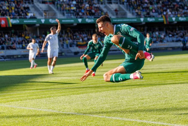 Tautu lygos rungtynes Lietuva – Azerbaidžanas. 2026-09-27, Kaunas Kaunas Lietuva Copyright: xErikasxOvcarenkox