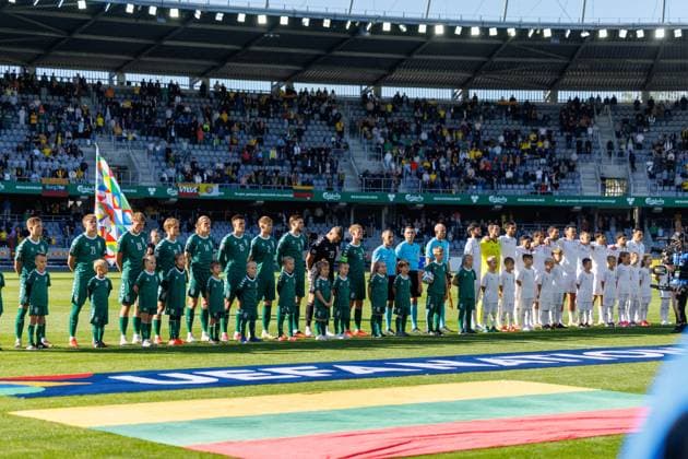 Tautu lygos rungtynes Lietuva – Azerbaidžanas. 2026-09-27, Kaunas Kaunas Lietuva Copyright: xErikasxOvcarenkox