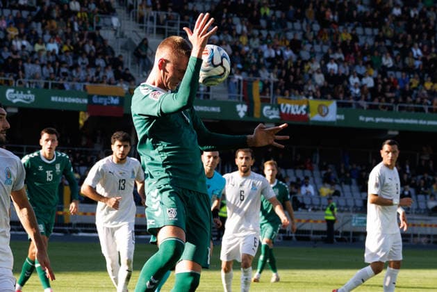Tautu lygos rungtynes Lietuva – Azerbaidžanas. 2026-09-27, Kaunas Kaunas Lietuva Copyright: xErikasxOvcarenkox