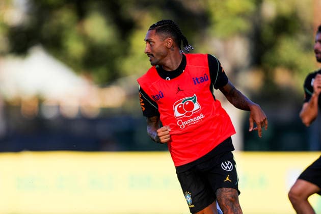 Brazil Training session in Brisbane, Australia - 28 Sept 2026 Brazilian football superstar Raphinha in action during the team training session in Brisbane. Brazil will play the Australian Socceroos in their second match Tuesday, 29th September at Suncorp Stadium. Brisbane Australia Copyright: xRichardxHainesx xSOPAxImagesx Richard Haines BRZL (3)