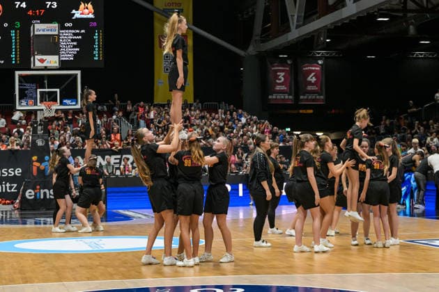 easyCredit Basketball Bundesliga, 3. Spieltag, Niners Chemnitz - Phoenix Hagen 27.09,2026 ab 16.30 Uhr Chemnitz, Chemnitz Arena Im Foto: Niners Chemnitz cheerleader easyCredit Basketball Bundesliga, 3. Spieltag, Niners Chemnitz - Phoenix Hagen Chemnitz Sachsen Deutschland Copyright: xEHLxMedia MichelxKöhlerx 20262709-Niners-Chemnitz-Phoenix-Hagen_127