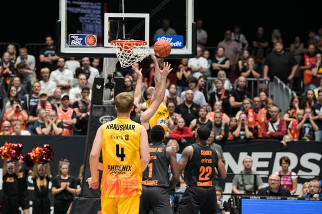 easyCredit Basketball Bundesliga, 3. Spieltag, Niners Chemnitz - Phoenix Hagen 27.09,2026 ab 16.30 Uhr Chemnitz, Chemnitz Arena Im Foto: 04 Bjarne Kraushaar easyCredit Basketball Bundesliga, 3. Spieltag, Niners Chemnitz - Phoenix Hagen Chemnitz Sachsen Deutschland Copyright: xEHLxMedia MichelxKöhlerx 20262709-Niners-Chemnitz-Phoenix-Hagen_143