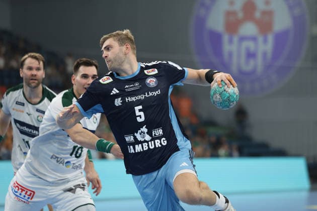 Handball I Herren I Saison 2026 2027 I Bundesliga I 6. Spieltag I Handball Club Hamburg - HSG Wetzlar I 27.09.2026 Oliver Norlyk (5, Handball Club Hamburg) Hamburg Alsterdorfer Sporthalle Hamburg Deutschland Copyright: xLobeca RalfxHomburgx