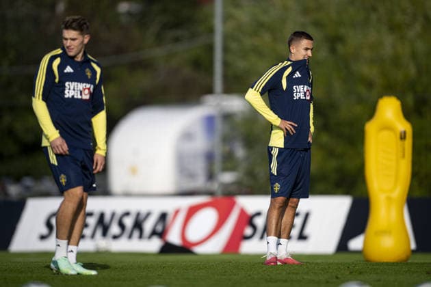 STOCKHOLM, SWEDEN - SEPTEMBER 27: Gustaf Lagerbielke of Sweden during the training session on Bosön ahead of the Nations league soccer game between Sweden and Poland on Strawberry Arena in Stockholm, Sweden on September 27. Copyright: xPhilipxKangasx xSPPx Sportspressphoto_SPR241267