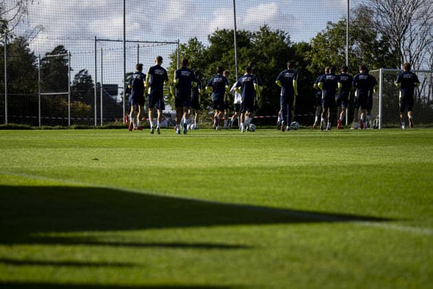 STOCKHOLM, SWEDEN - SEPTEMBER 27: Swedish national team, Nationalteam during the training session on Bosön ahead of the Nations league soccer game between Sweden and Poland on Strawberry Arena in Stockholm, Sweden on September 27. Copyright: xPhilipxKangasx xSPPx Sportspressphoto_SPR241276