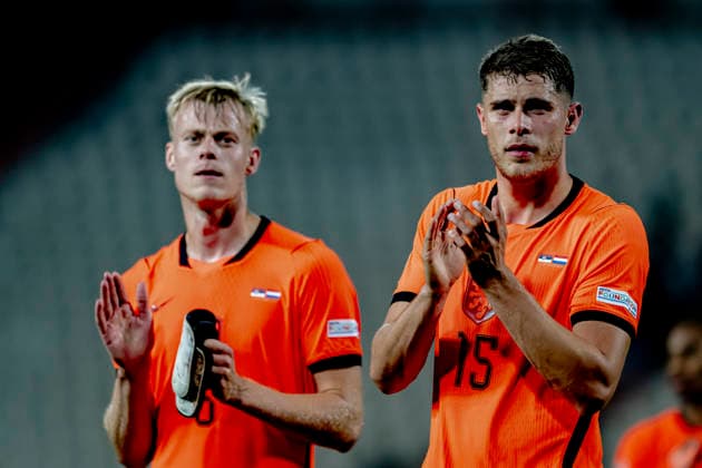 BELGRADO - Nederland defender Micky van de Ven during the UEFA Nations League match between Servie and Nederland at Rajko Mitic Stadion on 27 September 2026 in Belgrado, Servie. (Photo by DeFodi Images) -