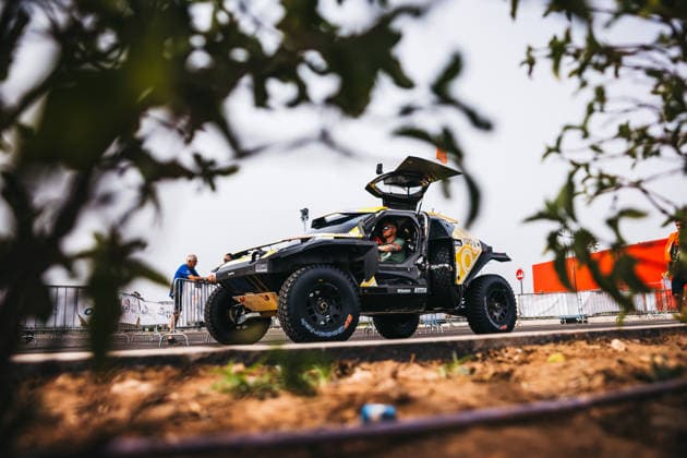 W2RC - RALLYE DU MAROC 2026 223 MORAES Lucas (bra), MORENO Pablo (esp), Dacia Sandrider, The Dacia Sandriders, FIA W2RC, ULT T1+, ambiance during the Scrutineering of the Rallye du Maroc 2026, 4th round of the 2026 WR2C Championship from September 26 to 27, 2026 in Agadir, Morocco - AgadirMorocco  Copyright: xDamienxSaulnierx