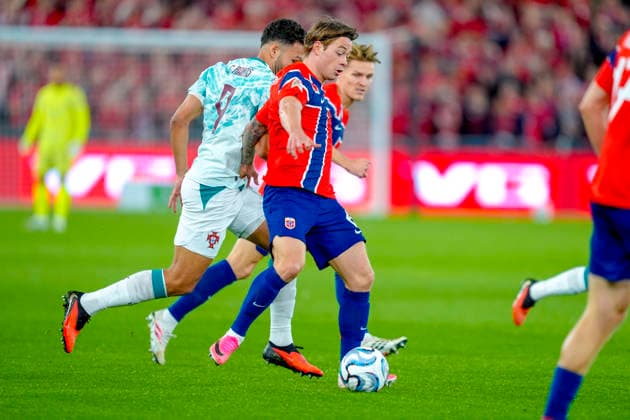 Soccer, Nations League Norway vs. Portugal, Nations League Oslo 20260927 Norway s Patrick Berg during the international soccer match between Norway and Portugal in the Nations League. Photo: Lise Aserud, NTB, Oslo, Norway. EDITORIAL USE ONLY. RESTRICTED USE FOR BETTING COMPANIES  Copyright: xLisexAserudx xNTBx