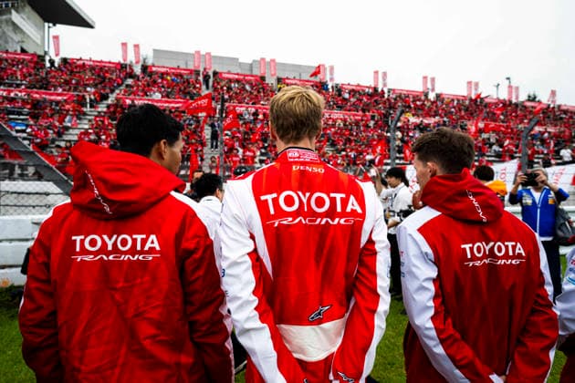 FIA WEC - 6 HOURS OF FUJI 2026 HIRAKAWA Ryo (jpn), Toyota Racing, Toyota TR010 Hybrid 08, Hypercar, portrait, HARTLEY Brendon (nzl), Toyota Racing, Toyota TR010 Hybrid 08, Hypercar, portrait, CONWAY Mike (gbr), Toyota Racing, Toyota TR010 Hybrid 07, Hypercar, portrait during the 6 Hours of Fuji 2026, 6th round of the 2026 FIA World Endurance Championship, from September 25 to 27, 2026 on the Fuji Speedway in Oyama, Shizuoka, Japan - OyamaJapan  Copyright: xFabrizioxBoldonix