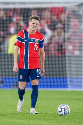260927 Martin odegaard of Norway looks dejected after 0-1 during the Nations League football match between Norway and Portugal on September 27, 2026 in Oslo. Photo: Marius Simensen BILDBYRAN COP 238 VG1010 bbeng fotboll football soccer fotball nations league landskamp norge norway portugal depp Copyright: MARIUSxSIMENSEN BB260927ZQ026