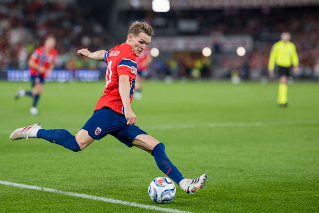 260927 Martin odegaard of Norway during the Nations League football match between Norway and Portugal on September 27, 2026 in Oslo. Photo: Marius Simensen BILDBYRAN COP 238 VG1010 bbeng fotboll football soccer fotball nations league landskamp norge norway portugal Copyright: MARIUSxSIMENSEN BB260927ZZ031