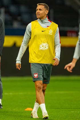 Przemyslaw Frankowski seen during Official press conference, PK, Pressekonferenz PK, Pressekonferenz and training of Poland National football team before Nations League MD 2 game against Sweden (Kazimierz Koper Ball Raw Images) Solna Strawberry Arena Sweden Copyright: xKazimierzxKoperx KAZ_SEvPOL_MD1-01
